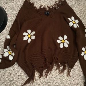 Flowered Sweater